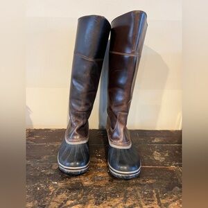 Sorel Slimpack Leather Riding Boot 8.5